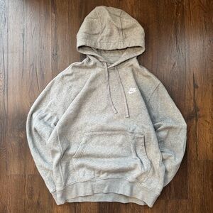 Nike Men's Light Gray Hoodie
